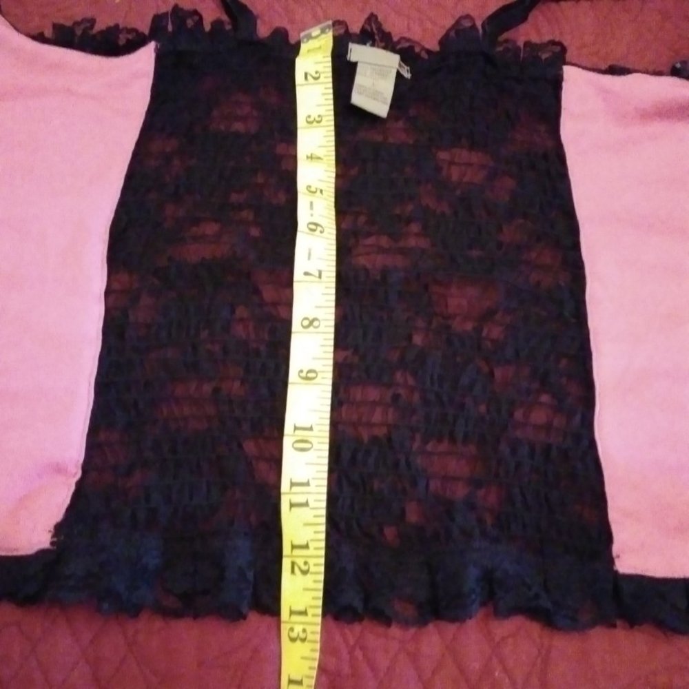 Satin and Lace Hot Pink Corset - Picture 9 of 10